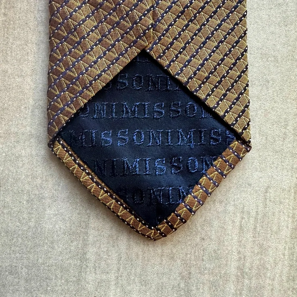 Missoni Slim Silk Tan Tie